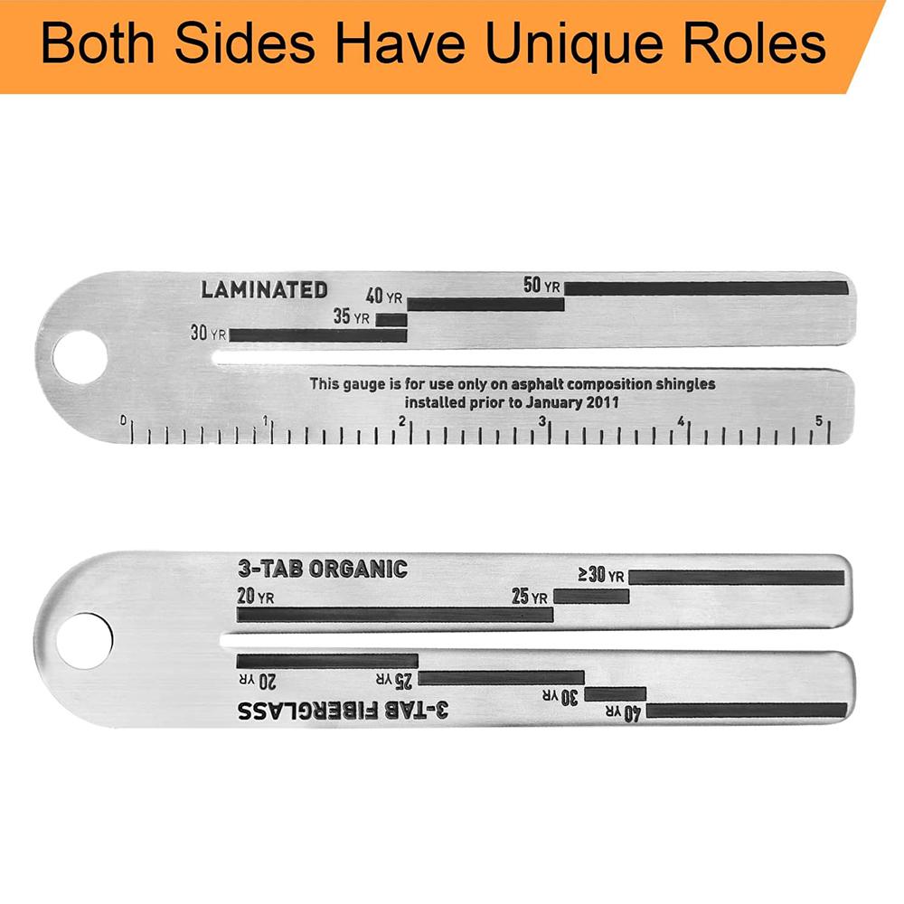 2pcs Shingle Gauges with Mountaineering Buckle for Measuring and Analyzing