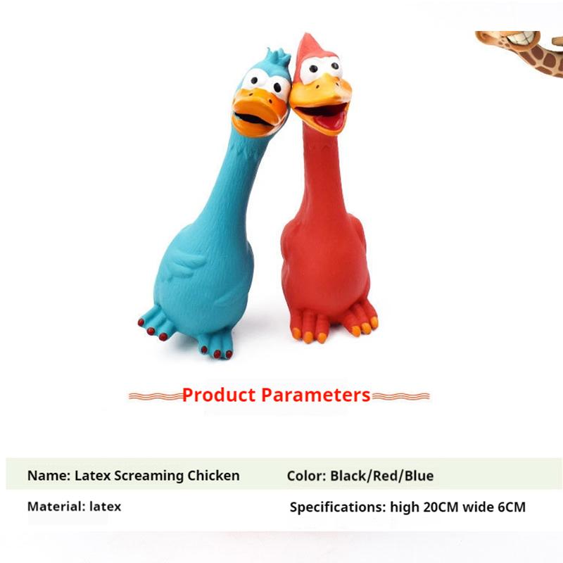 Haustierspielzeug Latex Schreiendes Huhn Hundespielzeug Zähne Mahlen und Beißen Beständig, Geräuscherzeugendes Spielzeug, Umweltfreundliches Material