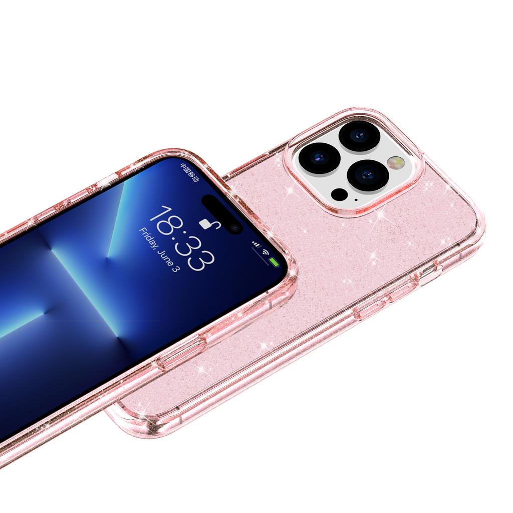 Applicable To iPhone11Pro Terminator Glitter Mobile Phone Case New 11Pro Transparent Fine Flash Anti-collision and Anti-drop Case PC