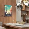 Vintage Metal Eiffel Tower Sign Paris Wall Decor 30x20cm Retro Kitchen Bar Restaurant Home Decoration