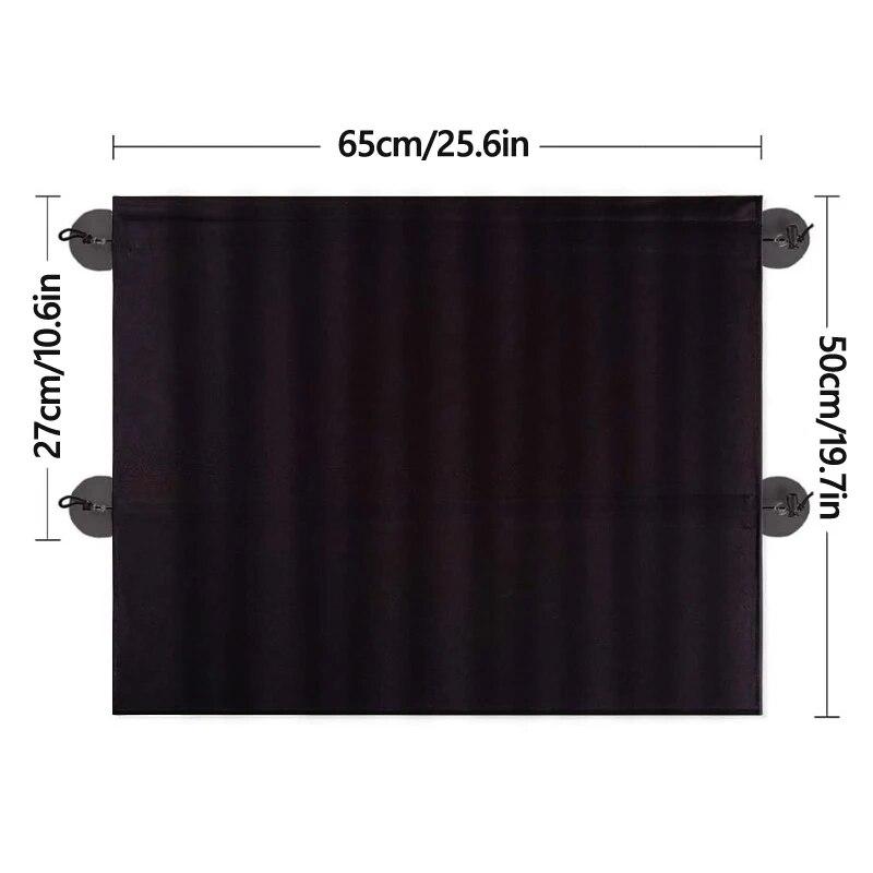 

2 шт., солнцезащитные шторы для окон автомобиля, боковые окна, конфиденциальность, солнцезащитный крем, теплоизоляционные шторы с присоской, УФ-занавески чёрный
