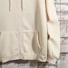 Autumn Winter Women Plus Size Loose Hooded Zipper Cardigan Sweater