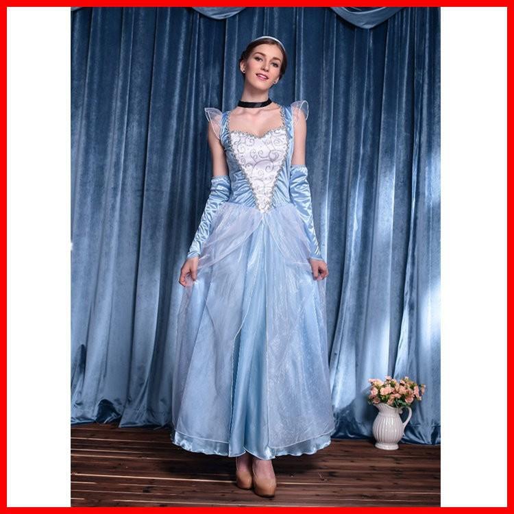 Erwachsenen Elsa Prinzessinnenkleid Halloween Kostüm Damen Frozen Anna Cosplay Outfit Schneewittchen Partykleid