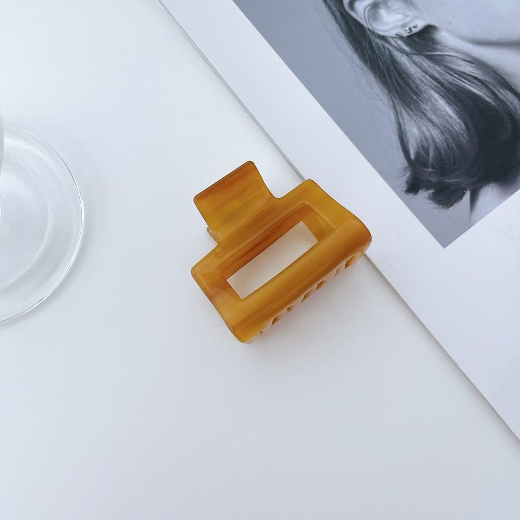 Vintage Acetate Hair Claw Snap Clip Fashionable Versatile Geometry Accessory For Ladies