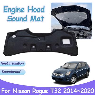 Paracalore Cofano Motore Anteriore per Nissan Rogue X-Trail T32 XTrail 2014~2020 Tappetino in Cotone per Isolamento Termico e Acustico Copertura Insonorizzata Accessorio