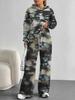 Gradual Change European And American Autumn And Winter Casual Long-Sleeved Suit Women'S Hooded Sweater Trousers Two-Piece Set