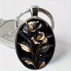 Fashion Alloy Keychain Pendant Round Metal Key Ring