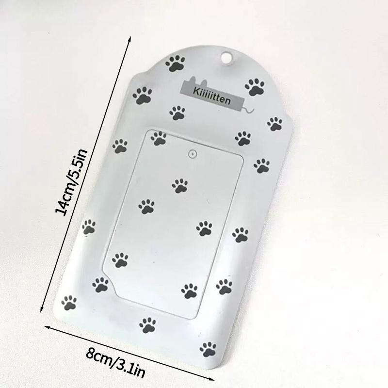 

Cute Photocard Holder Kpop Idol Protective Card Holder Student Id Photo Dispaly Case Picture Sleeves Card Case Keychain Bag