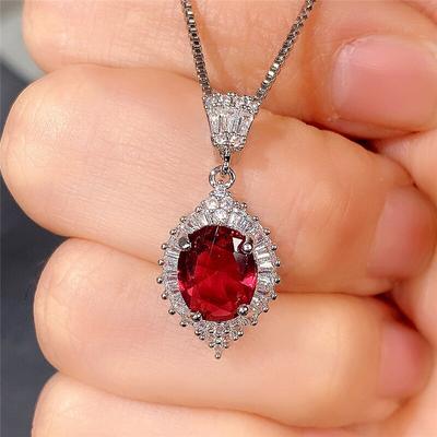 Huitan Design de Mode Collier Féminin Fête d'Anniversaire Luxe Colliers de Dame avec Zircone Cubique Brillante Cadeau Nouveau Bijou