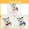 Cachorro Husky Fofo Squishy com Material PU Macio para Alívio da Ansiedade e Presente para Colecionadores