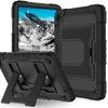 For Samsung Galaxy Tab A9+ Case with Kickstand Strap Anti Drop PC+Silicone Tablet Cover