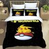 2026 New Arrival: 3-Piece Pokémon Pikachu Print Bedding Set (Includes Personalized Name Service) — Single/Double Pillowcases