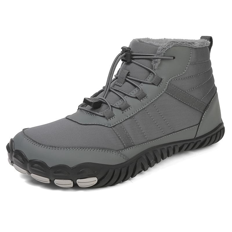 Winter Snow Boots Women's Plush Cotton Shoes Men High-top Short Boots Warm Hiking Shoes Non-slip