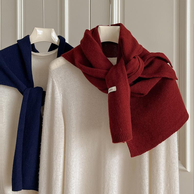New Fashionable and Versatile Shawl  High End Women's Light Luxury Style Scarf Korean Style Instagram Outer Layer Warm Little Scarf