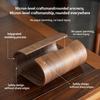Solid Wooden Tissue Box Cover Smooth and Rounded Edges Suitable for Living Room or Office