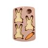 Easter 3D Bunny Shape Easy Release Resin Casting Molds For Gummies Ice Jelly Pastry Cake Decoration Soap Chocolate Cupcake