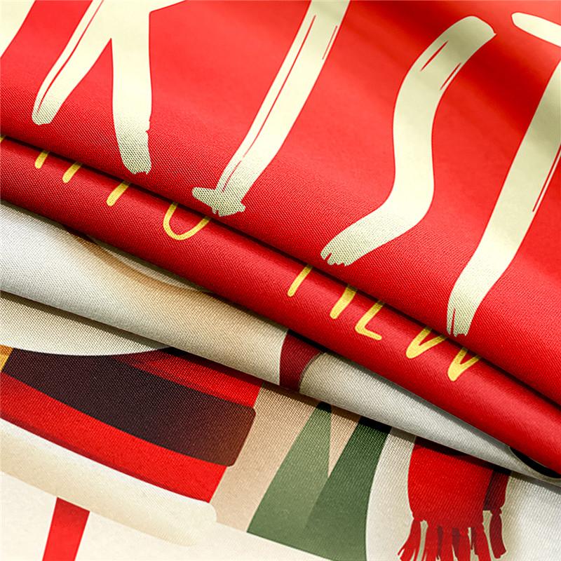 Christmas Snowman 0.9/1.2/1.5/1.8/2.0m Digital Printing Polyester Bed Flat Sheet With Pillowcase Print Bedding Set