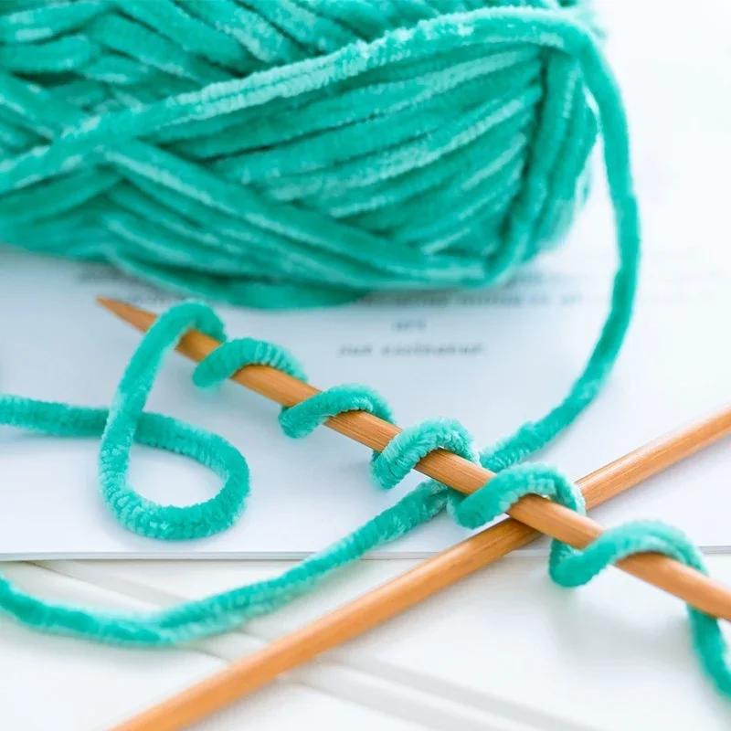1 Pcs Velvet Hook Shoe Thread Scarf Yarn DIY Crochet Wool Thick Thread Warm Velvet Handmade Woolen Yarn
