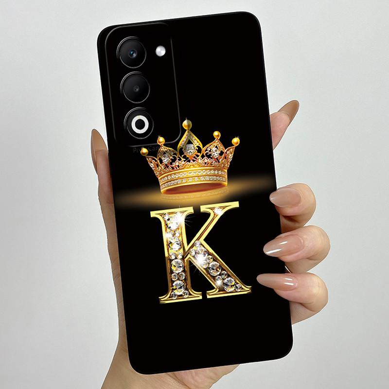 Für OPPO A5 5G 2025 Hülle CPH2735 Luxus Buchstaben Paar Silikon Weiche Handyhüllen Für OPPOA5 A 5 2025 Kameraschutz Rückseite
