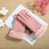Thick Winter Gloves Velvet Women Mittens Gift Plush Gloves  Girls