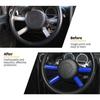 Interior Steering Wheel Frame Cover Trim For Jeep Wrangler JK JKU 2007-2010 Blue