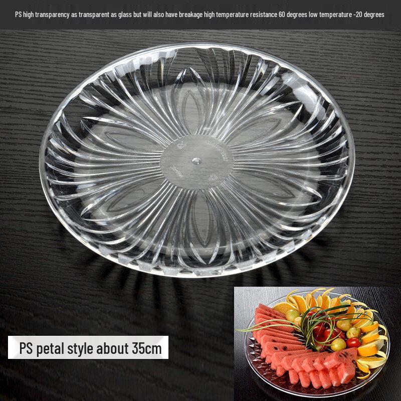 Scichun Acrylic Fruit Plates (10-Pack)