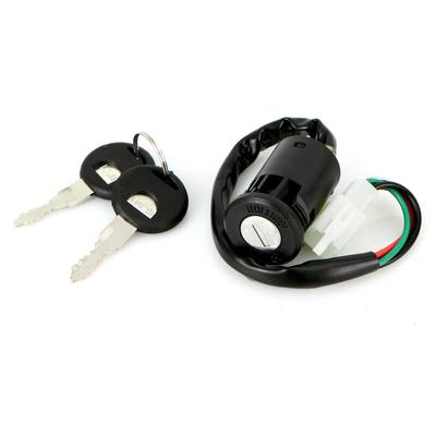 Universal Motorrad Zündschlüssel Sperren 4 Draht Elektrische Für ATV Go Kart Roller Zündschlüssel Start Schalter Teile Kompatibel