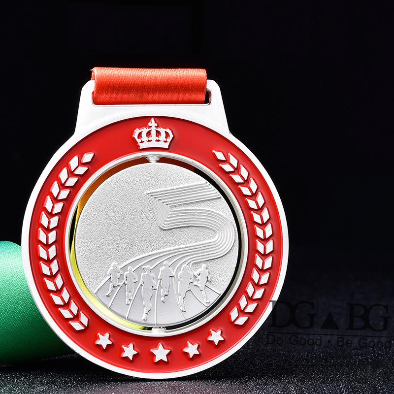 Running Runner Gold Medals Trophy Award With Neck Ribbons Express Medal Various Souvenir School Sports Prize Gift Custom Made