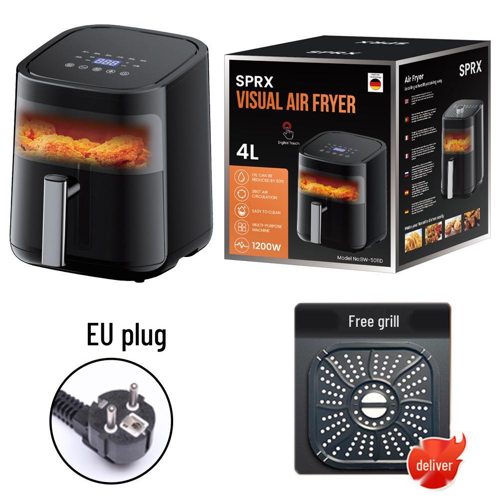 2025 Large Capacity Air Fryer Oven - European Standard, No-Oil, Smoke-Free Cooking