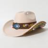 New cowboy hat for men and women, western cowboy hat, personalized retro patch jazz hat