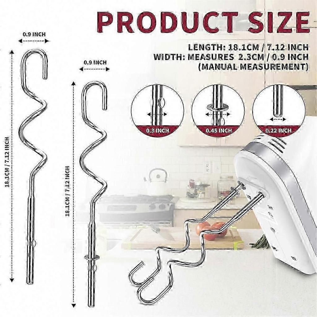 KitchenAid Hand Mixer Dough Hook Replacement Compatible for KitchenAid Hand Mixers