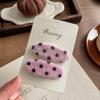 Japan and South Korea Xiaoxiang Style Pattern Oval Bb Clip Temperament Hairpin High-end Girl Broken Hair Headdress Bangs Hair Accessories Hairpin