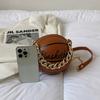 Retro letter printing ball bag 2026 new niche personality chain basketball bag women's shoulder messenger bag