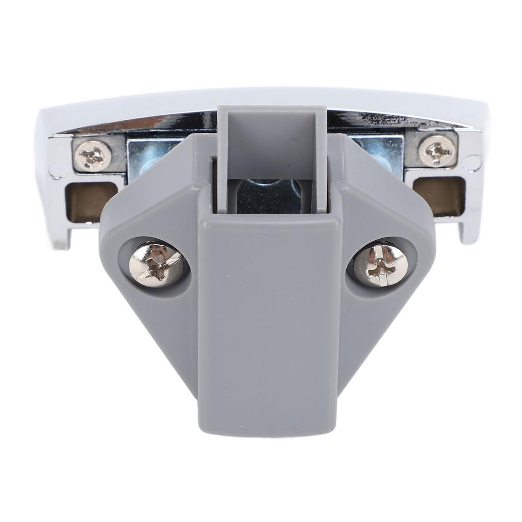 Keyless RV Push Cabinet Lock Zinc Alloy Stylish Push Button Lock for Yachts Motorhome Caravan Camping Vehicles Chrome