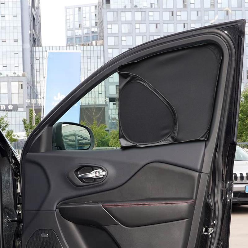 Car Black Window Privacy Sunshade For JEEP CHEROKEE 2016-Present Auto Anti-UV Heat Insulation Protect Cover Interior Accessory