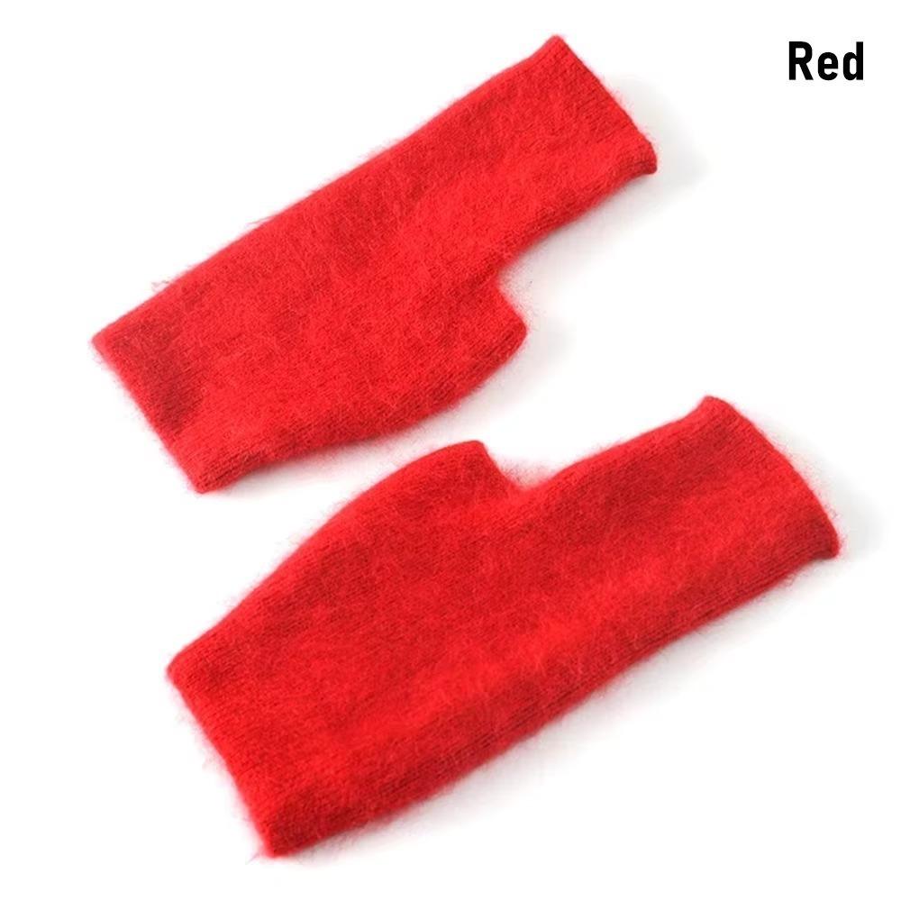 Wrist Length Winter Gloves Warm Knitted Wool Gloves Fashion Cashmere Gloves  Unisex