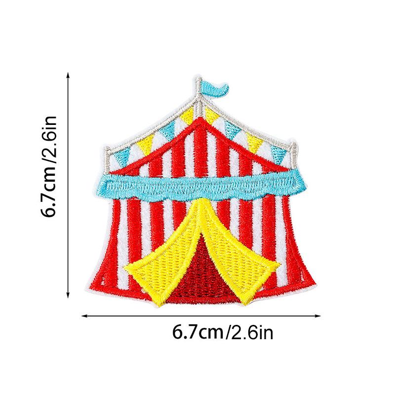 1pc Santa Claus For Clothing Bags Badge Sticker DIY Appliques Cartoon Christmas Emblem Embroidery Patches Iron On