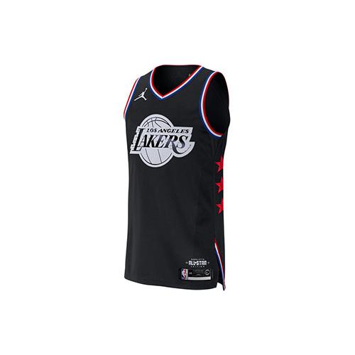 Jordan Basketball Jersey NBA Los Angeles Lakers AU 2019 All Star, LeBron James No. 23 Jersey Mens Black AQ7288-017