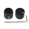1/2Pcs Aluminum Half-Shaft Type Flat Top Adjustment Knob For Electric Bass 16Mm*19Mm*6.0Mm