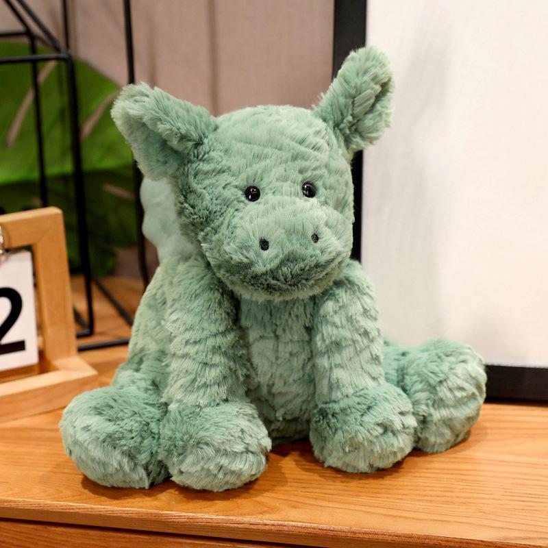 

Green Wavy Wool Dragon Soothing Plush Doll Toy Gift Height 22cm - 0.2kg
