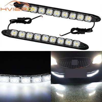 2PCS New COB Flexible Turn Light Day Time Running Auto Head Lamp Waterproof 10w Bright Led Fog Car Styling Forward Modification
