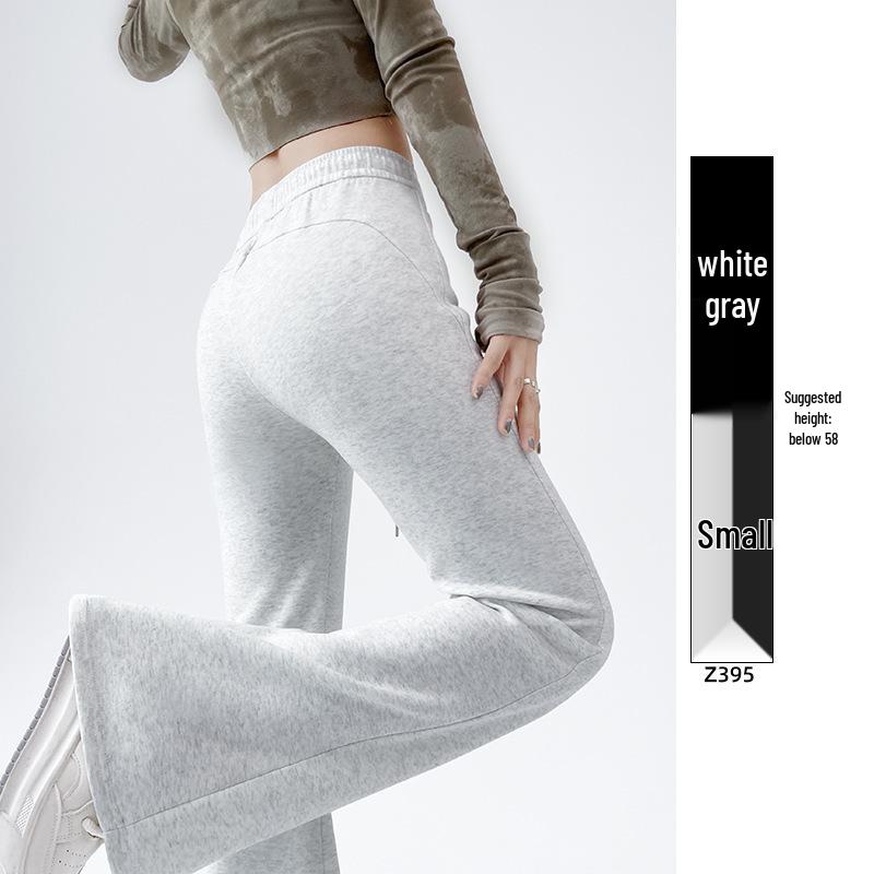 Women's High-Waisted Flared Sweatpants - Slimming Micro-Flare, Tall Fit, Spring/Autumn 2024 Collection