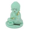 Buddha Ornament Solar Powered Luminous Nodding Head Buddha Statue Toy for Car Dashboard Ornament