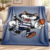 Geelong Cat blanket Flannel Blanket Soft Cozy Plush Throw for Sofa Bed Lightweight Home Decoration Outdoor camping