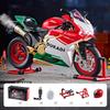 1/9 Ducati 1199 Panigale Alloy Sports Motorcycle Model Diecast Track Racing Motorcycle Model with Spray Sound Light Kids Toys
