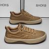 Fashion Autumn Winter Leather Platform Board Shoes for Men Designer Soft-soled Man Casual Sneakers Fashion Sports Zapatillas Hombre