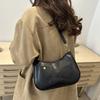 Texture niche simple shoulder armpit bag women's bag trendy versatile women's versatile crescent bag