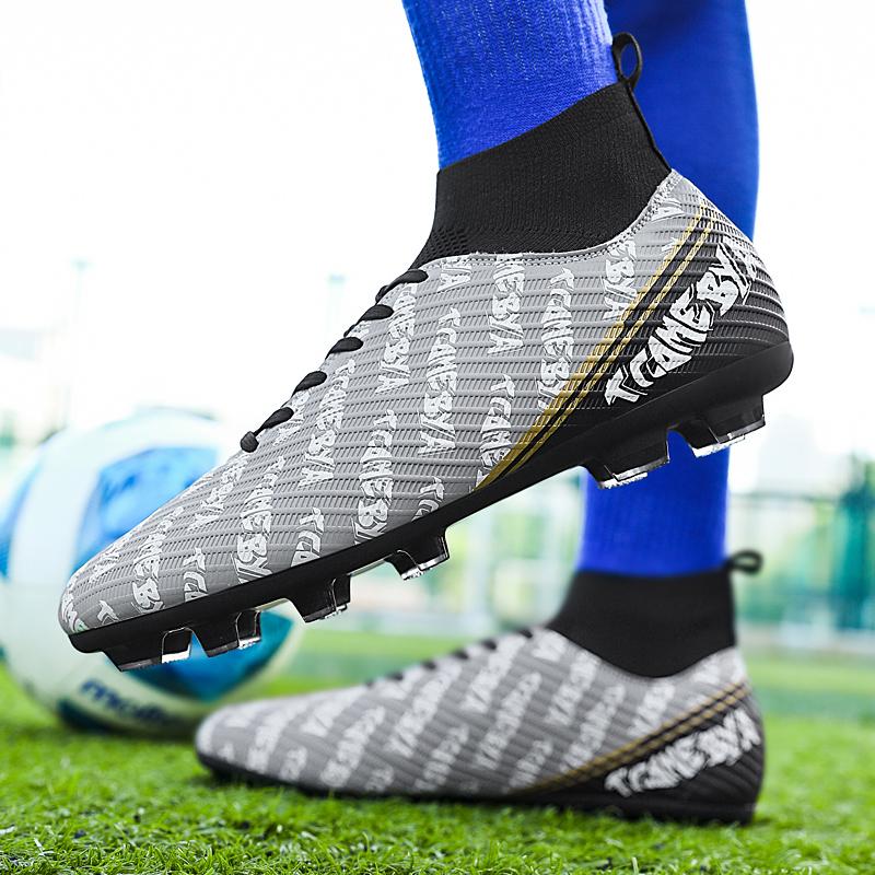 31-48 Dětské fotbalové boty Vysoké pánské sportovní kopačky s dlouhými nehty Velké sportovní kopačky pro mládež