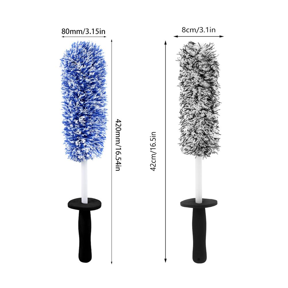 Car Wash Brush Car Wheel Cleaning Tool Wheels EVA Non-Slip Handle Easy To Cleaning Rims Spokes Wheel Barrel Car Accessories