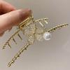 Women's Hair Pearl Transparent Bead Flower Hair Clip
